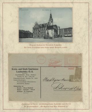 DOMOVINA SLEZSKO - POŠTOVNĚ-HISTORICKÉ DOKUMENTY OBLASTI LEOBSCHÜTZ, HORNÍ SLEZSKO – list 131