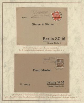 DOMOVINA SLEZSKO - POŠTOVNĚ-HISTORICKÉ DOKUMENTY OBLASTI LEOBSCHÜTZ, HORNÍ SLEZSKO – list 132