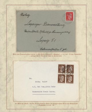 DOMOVINA SLEZSKO - POŠTOVNĚ-HISTORICKÉ DOKUMENTY OBLASTI LEOBSCHÜTZ, HORNÍ SLEZSKO – list 143