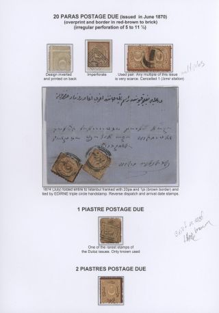 OTTOMAN EMPIRE – THE „DULOZ“ ISSUES 1865-1882 – sheet 40