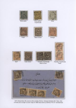 OTTOMAN EMPIRE – THE „DULOZ“ ISSUES 1865-1882 – sheet 45