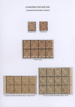 OTTOMAN EMPIRE – THE „DULOZ“ ISSUES 1865-1882 – sheet 54
