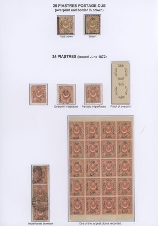 OTTOMAN EMPIRE – THE „DULOZ“ ISSUES 1865-1882 – sheet 56