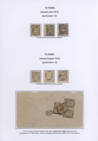 OTTOMAN EMPIRE – THE „DULOZ“ ISSUES 1865-1882 – sheet 63