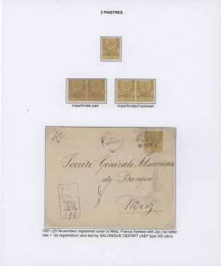 OTTOMAN EMPIRE – U.P.U. ISSUES 1876-1891 – sheet 35
