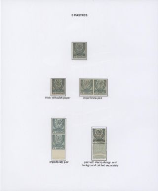 OTTOMAN EMPIRE – U.P.U. ISSUES 1876-1891 – sheet 40