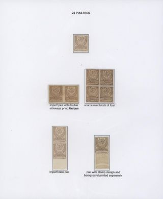OTTOMAN EMPIRE – U.P.U. ISSUES 1876-1891 – sheet 42