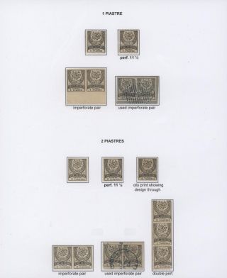 OTTOMAN EMPIRE – U.P.U. ISSUES 1876-1891 – sheet 49