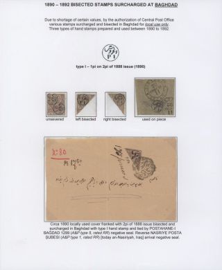 OTTOMAN EMPIRE – U.P.U. ISSUES 1876-1891 – sheet 71