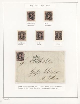 KÖNIGREICH SACHSEN 1851-1867 – Blatt 6