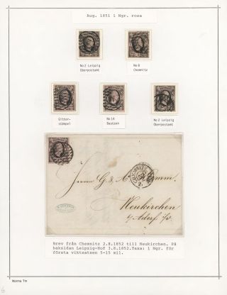 KÖNIGREICH SACHSEN 1851-1867 – Blatt 8