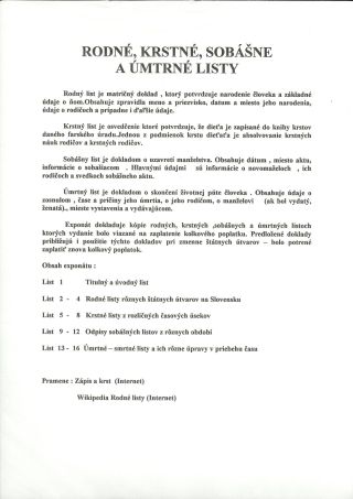 GEBURTS-, TAUFE-, HEIRATS- UND STERBEUNKUNDEN – Blatt 1