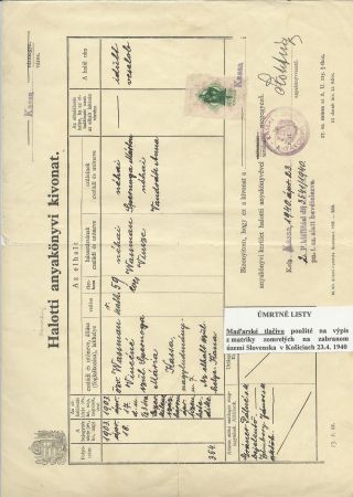 GEBURTS-, TAUFE-, HEIRATS- UND STERBEUNKUNDEN – Blatt 15