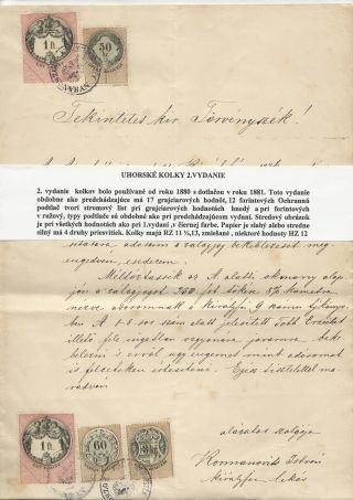 HUNGARIAN FISCAL STAMPS 1st - 3rd ISSUE – sheet 3