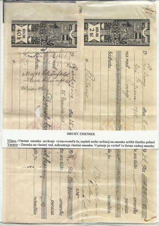 WECHSELN MIT AUFGEDRUCKTEN STEUERMARKEN IN DER SLOWAKEI – Blatt 2