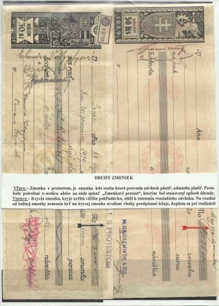 WECHSELN MIT AUFGEDRUCKTEN STEUERMARKEN IN DER SLOWAKEI – Blatt 4