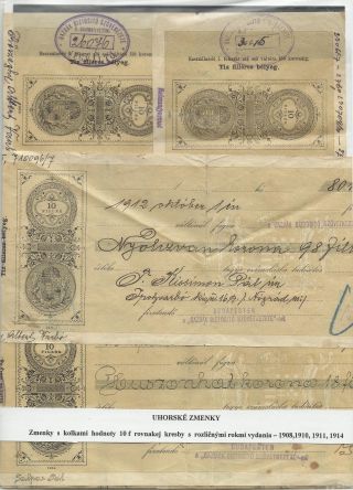 WECHSELN MIT AUFGEDRUCKTEN STEUERMARKEN IN DER SLOWAKEI – Blatt 7