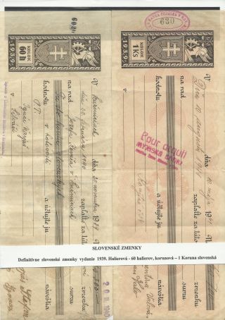 WECHSELN MIT AUFGEDRUCKTEN STEUERMARKEN IN DER SLOWAKEI – Blatt 12
