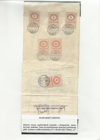 WECHSELN MIT AUFGEDRUCKTEN STEUERMARKEN IN DER SLOWAKEI – Blatt 15