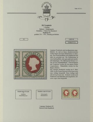 HELIGOLAND - STUDY COLLECTION OF REPRINTS – sheet 81