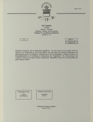 HELIGOLAND - STUDY COLLECTION OF REPRINTS – sheet 82