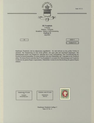 HELIGOLAND - STUDY COLLECTION OF REPRINTS – sheet 83