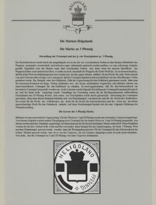 HELIGOLAND - STUDY COLLECTION OF REPRINTS – sheet 87