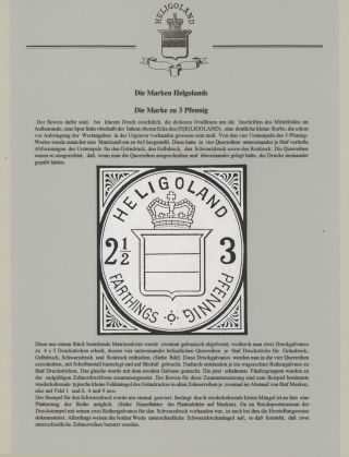 HELIGOLAND - STUDY COLLECTION OF REPRINTS – sheet 88