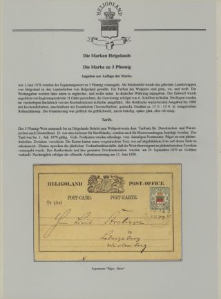 HELIGOLAND - STUDY COLLECTION OF REPRINTS – sheet 91