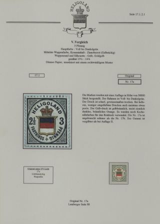 HELIGOLAND - STUDY COLLECTION OF REPRINTS – sheet 93
