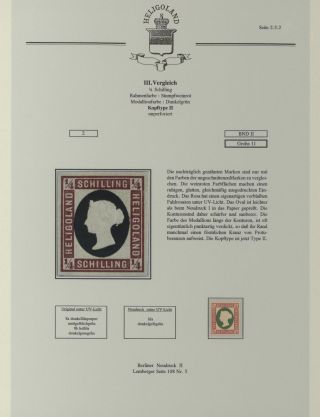 HELIGOLAND - STUDY COLLECTION OF REPRINTS – sheet 145