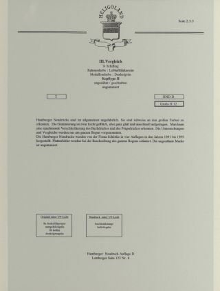 HELIGOLAND - STUDY COLLECTION OF REPRINTS – sheet 146