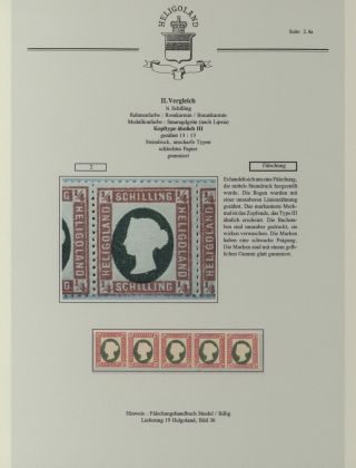 HELIGOLAND - STUDY COLLECTION OF REPRINTS – sheet 147