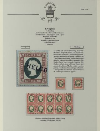 HELIGOLAND - STUDY COLLECTION OF REPRINTS – sheet 148
