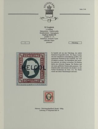 HELIGOLAND - STUDY COLLECTION OF REPRINTS – sheet 149