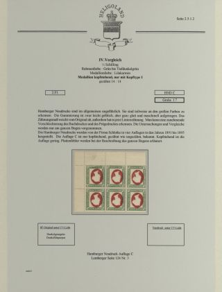 HELIGOLAND - STUDY COLLECTION OF REPRINTS – sheet 153