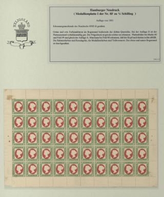 HELIGOLAND - STUDY COLLECTION OF REPRINTS – sheet 159