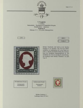 HELIGOLAND - STUDY COLLECTION OF REPRINTS – sheet 163