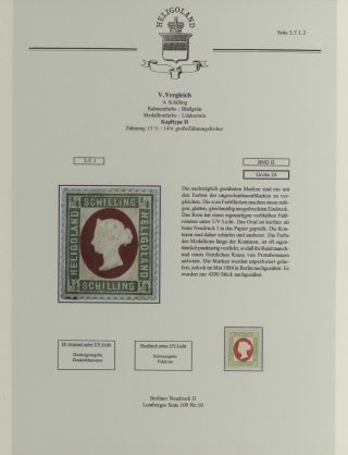HELIGOLAND - STUDY COLLECTION OF REPRINTS – sheet 164