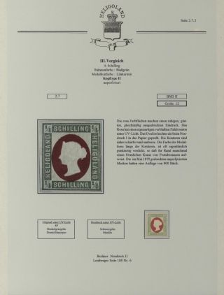 HELIGOLAND - STUDY COLLECTION OF REPRINTS – sheet 169