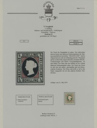 HELIGOLAND - STUDY COLLECTION OF REPRINTS – sheet 174