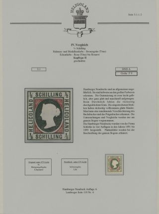 HELIGOLAND - STUDY COLLECTION OF REPRINTS – sheet 175