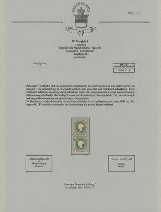 HELIGOLAND - STUDY COLLECTION OF REPRINTS – sheet 177