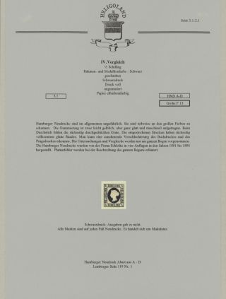 HELIGOLAND - STUDY COLLECTION OF REPRINTS – sheet 178