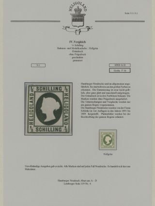 HELIGOLAND - STUDY COLLECTION OF REPRINTS – sheet 181