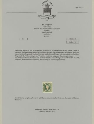 HELIGOLAND - STUDY COLLECTION OF REPRINTS – sheet 182