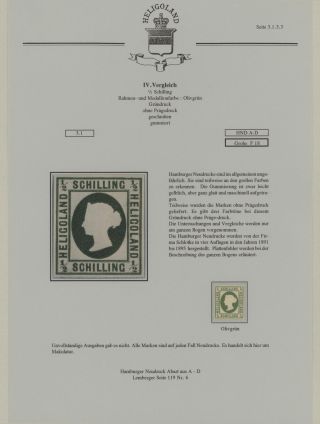 HELIGOLAND - STUDY COLLECTION OF REPRINTS – sheet 183