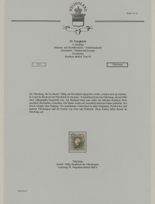 HELIGOLAND - STUDY COLLECTION OF REPRINTS – sheet 187