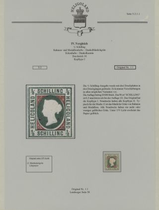 HELIGOLAND - STUDY COLLECTION OF REPRINTS – sheet 188