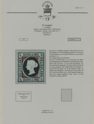 HELIGOLAND - STUDY COLLECTION OF REPRINTS – sheet 189